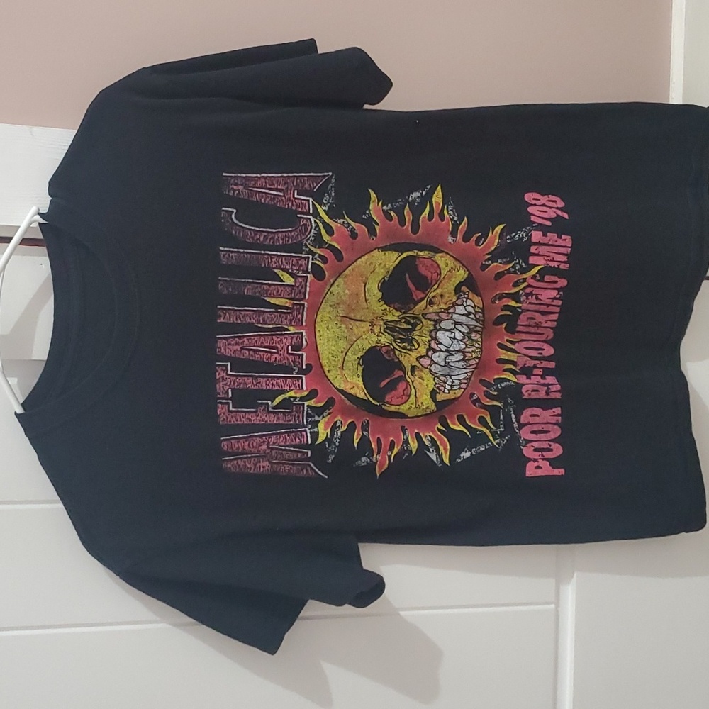Metallica T Shirt Poor Re-Touring Me '98 Size Medium EUC